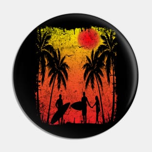 Florida Sunset Vintage Pin