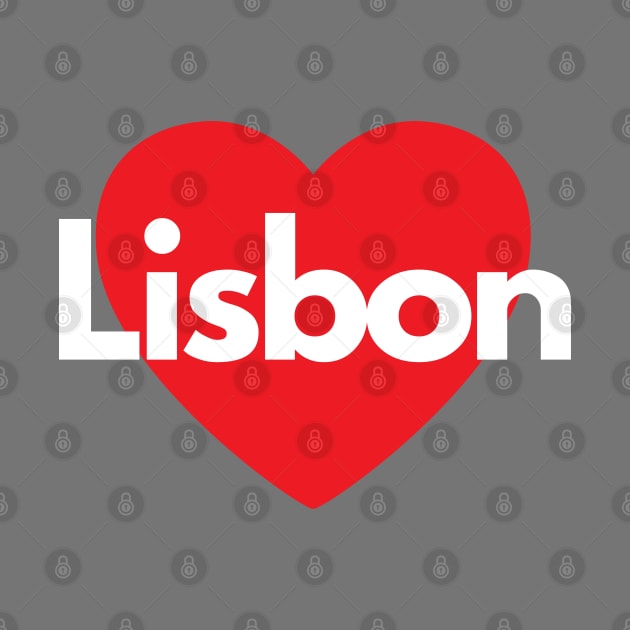 Love Lisbon (Lisboa, with Heart) by Lisbon Travel Shop