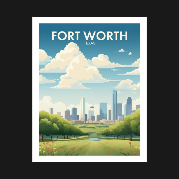 FORT WORTH by MarkedArtPrints