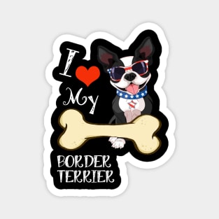 Border Terrier T-Shirt - I Love My Border Terrier Magnet