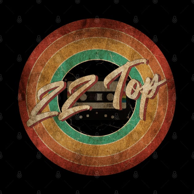 ZZ Top Vintage Circle Art by antongg