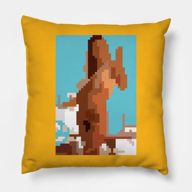 Nude PixelArt Girl X84. Retro Summer Girls. 90s & 80s. Erotic Women. Sexy Nude Girls. Pillow by Dmitry_Buldakov