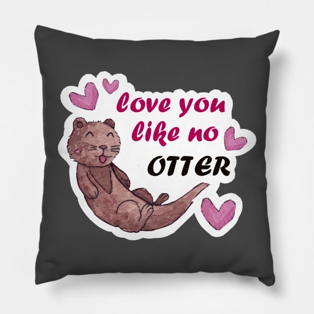 OTTER Pillow by sophiamichelle