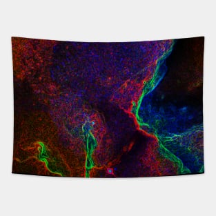 Black Panther Art - Glowing Edges 138 Tapestry