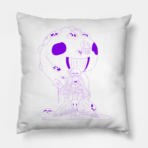 Melting Faces Pillow by danksheep