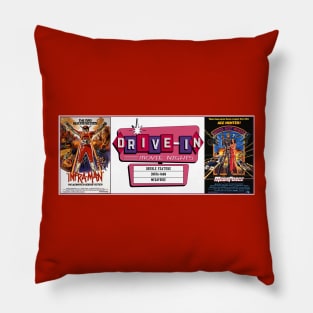 Drive-In Double Feature - MegaForce & Infra-man Pillow