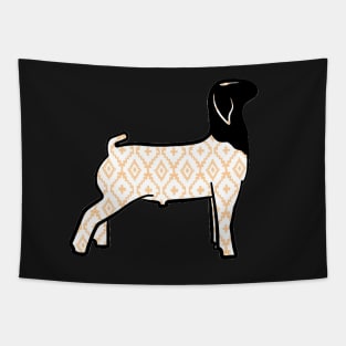 Rustic Yellow Aztec Market Goat - NOT FOR RESALE WITHOUT PERMISSION Tapestry
