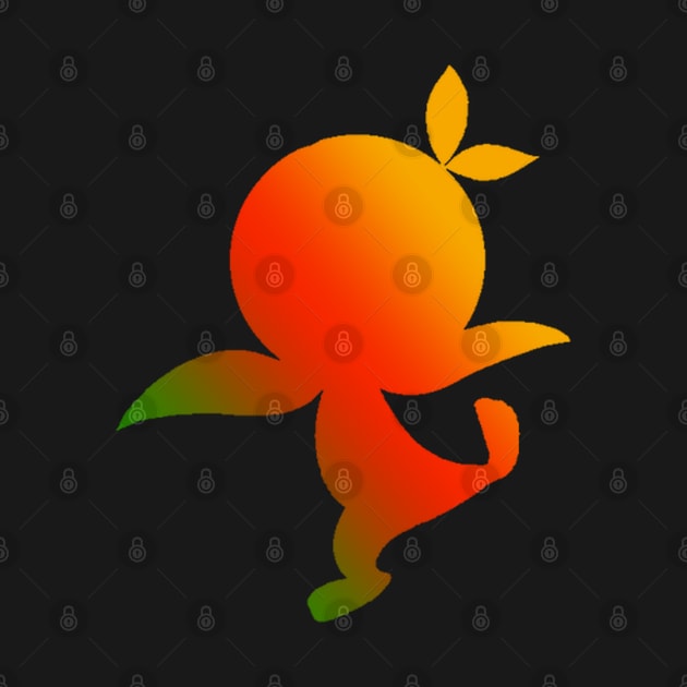 Orange Bird Ombre Silhouette by ijsw