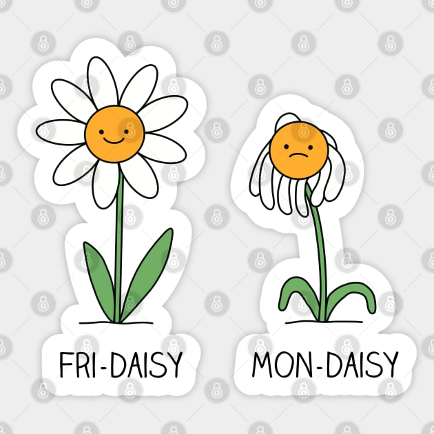 Cute Daisy Flower - Daisy - Sticker