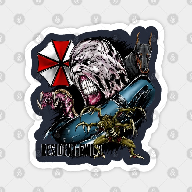 Resident evil 3 remake Nemesis Monster Magnet by AndreyG