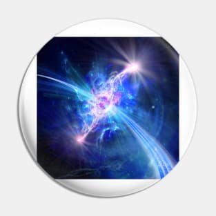 Higgs boson, artwork (C018/0933) Pin