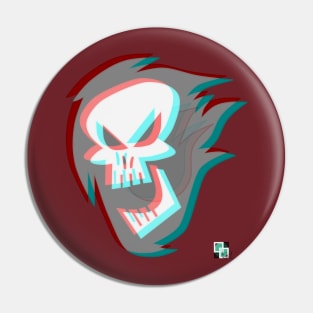 TD - Red-Hot Skull Pin