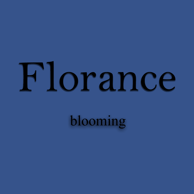 Florance Name meaning by Demonic cute cat