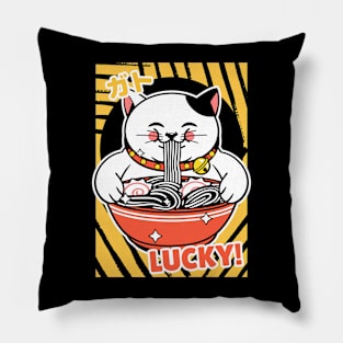 Lucky Cat Ramen Pillow