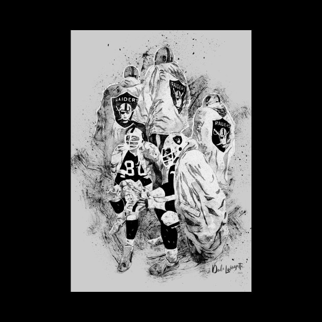 Oakland Raiders Mural – Treatment X3 by AME_Studios