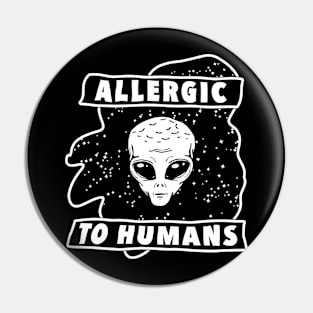 Allergic to humans Pin