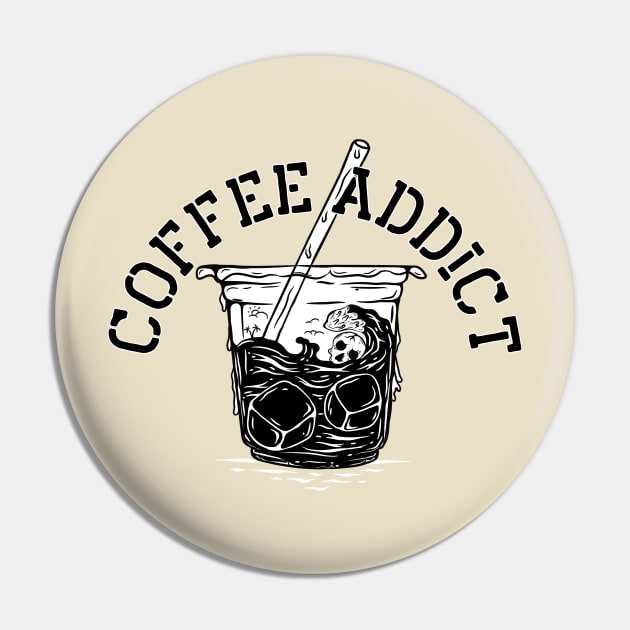 Coffee addict Pin by Surururr