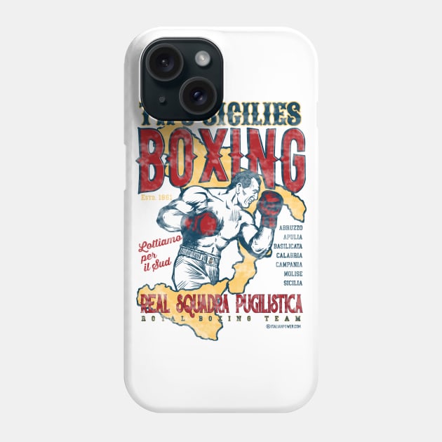 Two Sicilies Boxing Team Phone Case by ItalianPowerStore
