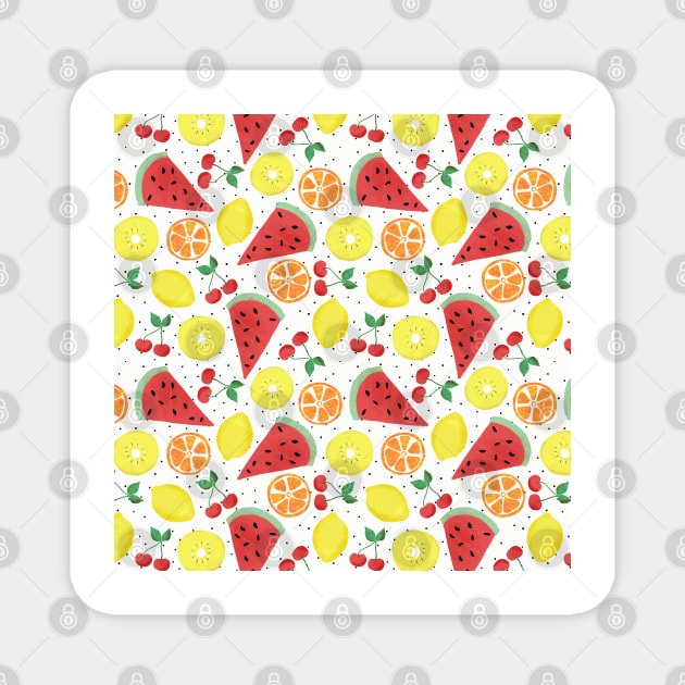 Fruit Salad Magnet by Sandra Hutter Designs