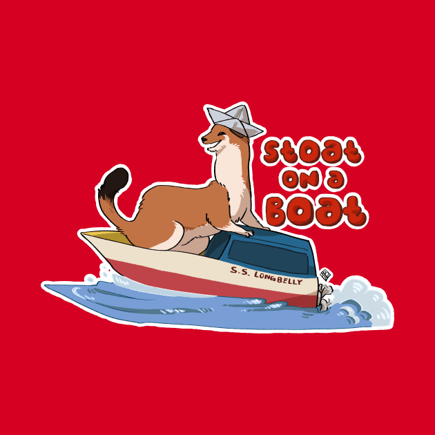 Stoat on a boat by Weebstick