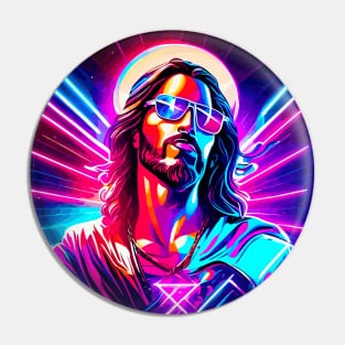 Neon Jesus Pin