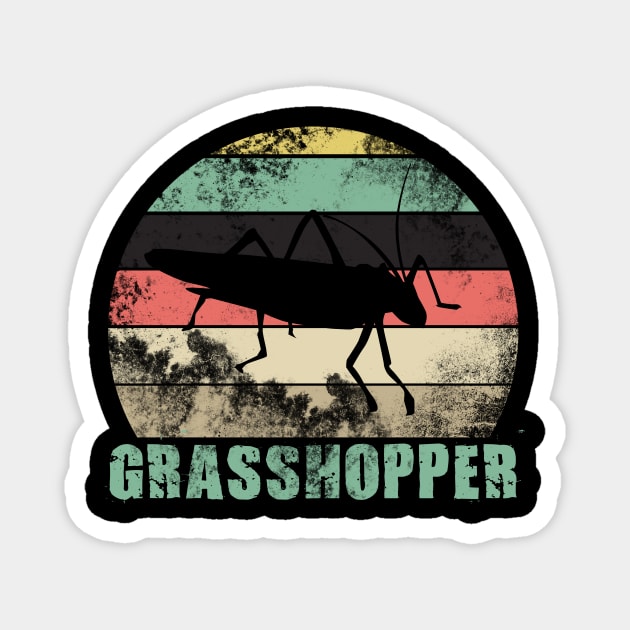 Vintage Grasshopper Magnet by Imutobi