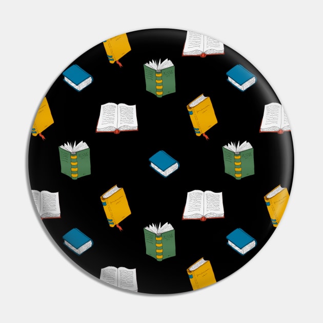 Books pattern - black Pin by PrintablesPassions