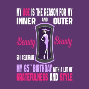 65 Year Old Women Gift  Fabulous Bday 1956 - Girls 65th Birthday T-Shirt