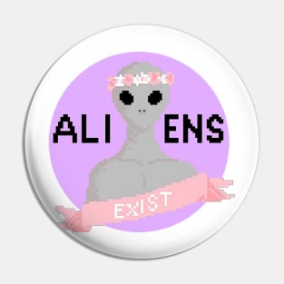 aliens believe : we are real and exist Pin