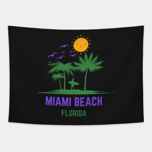 Miami Beach Florida Tapestry