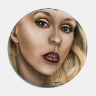 Woman portrait Pin