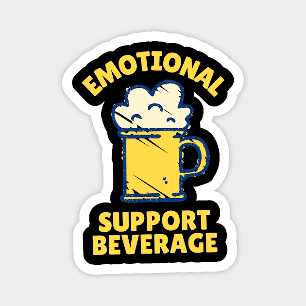Emotional Support Beverage Beer Magnet by The WYLD Tribe