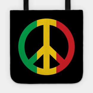 Peace Rasta Sign Tote