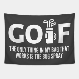 FUNNY GOLFING Tapestry