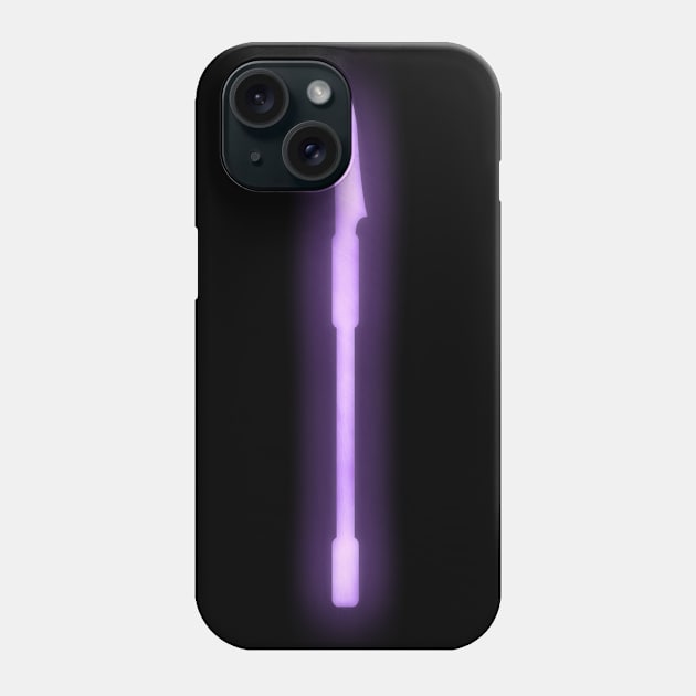 Spiritual Weapon (Purple Glaive) Phone Case by The d20 Syndicate