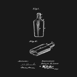 Bottle Vintage Patent Drawing T-Shirt