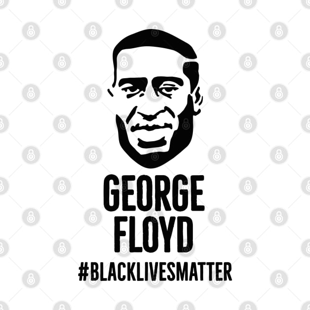 George Floyd portret Black Lives Matter ant racism protest by LaundryFactory