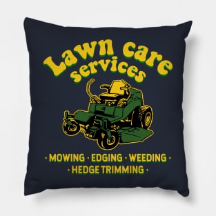 lawn care services zero turn mower Pillow