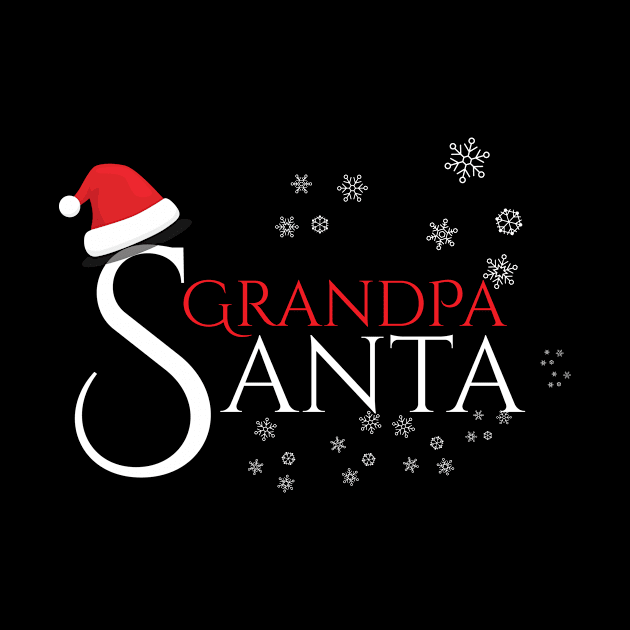 Grandpa Santa Family Christmas Gifts for your Grand Father by Designtigrate