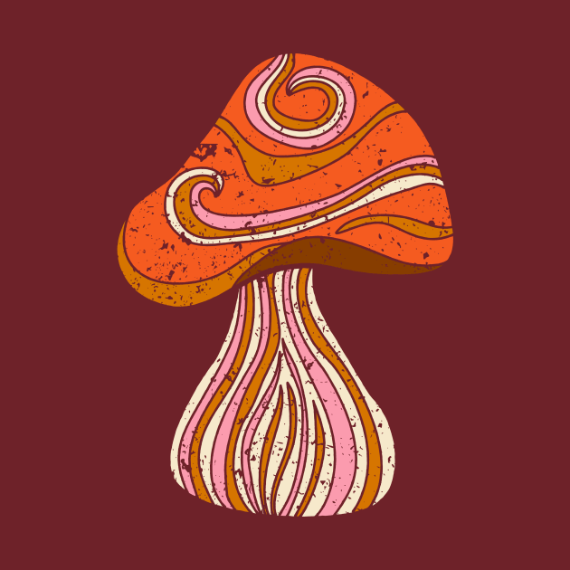 Groovy Mushroom Graphic by Alissa Carin