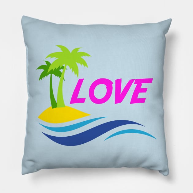 Love Island Pillow by VicInFlight
