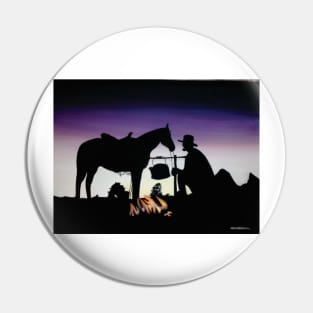 stockman and horse Pin