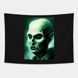 GHOSTLY BLUE EYED HALLOWEEN VAMPIRE Tapestry