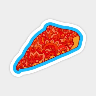 Psychedelic Pizza Magnet