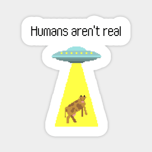 Humans arent real Magnet