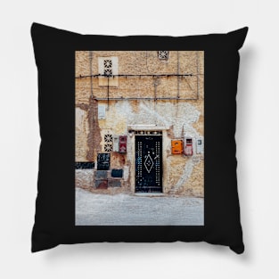 Facade Detail in Morocco Pillow