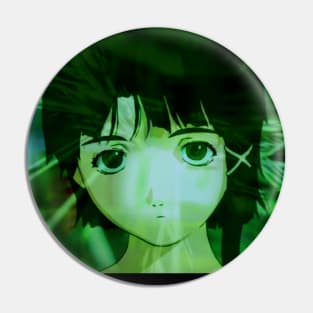 Lain green Pin