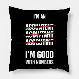 Funny Accounting T-Shirt Pillow