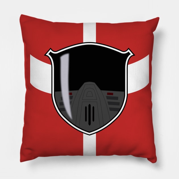 Lightspeed Rescue Red Ranger Visor Pillow by mavgagliano