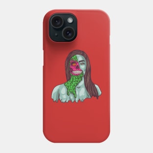 melting zombie face Phone Case